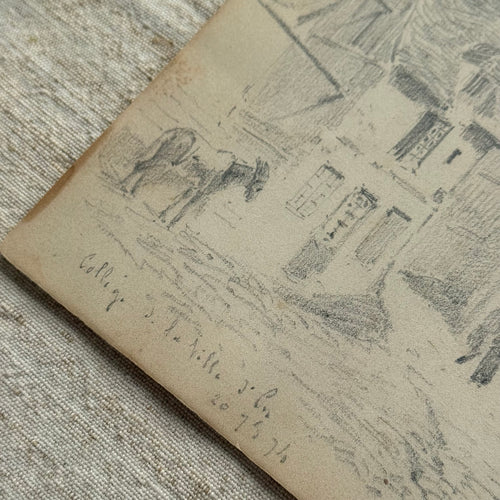 19th-century French Pencil Drawing by Alphonse Baril (#15)