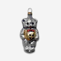 Nostalgic Bear in Gold Vest Ornament