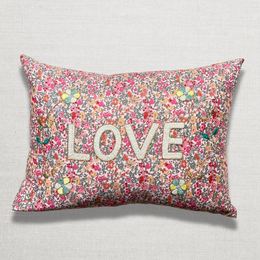 "Love" Embroidered Cushion (CS 09-06)