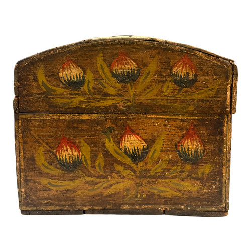 18th-century French Painted Trunk