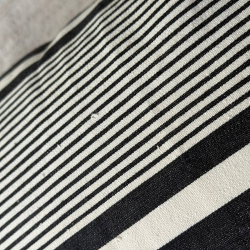 Custom 19th-century French Ticking Pillow (#29)