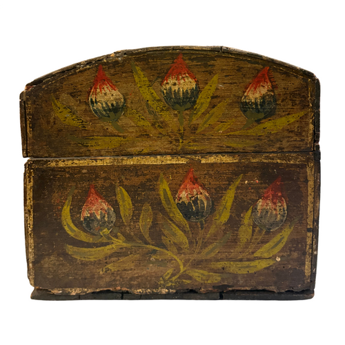 18th-century French Painted Trunk