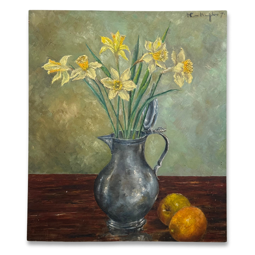 Mid 20th-century Dutch Floral Still Life Painting