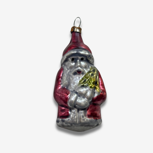 Nostalgic Santa with Tree Ornament