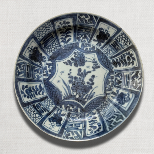 Late 17th-century Kangxi Period Porcelain Shipwreck Plate (#4)