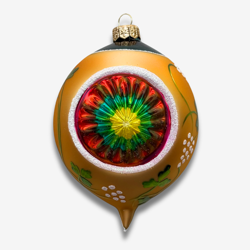 Green & Yellow Reflector Ornament