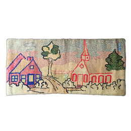 Vintage Church Rag Rug