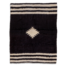 4’ 2” x 5’ 4” Vintage Angora Rug
