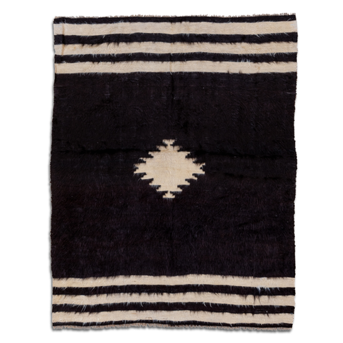 4’ 2” x 5’ 4” Vintage Angora Rug