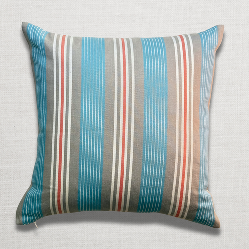 Custom 19th Century French Ticking Pillow (#1)