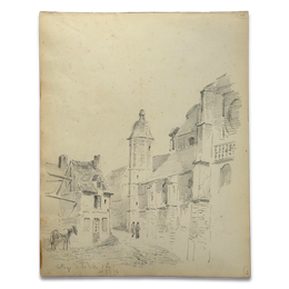19th-century French Pencil Drawing by Alphonse Baril (#15)