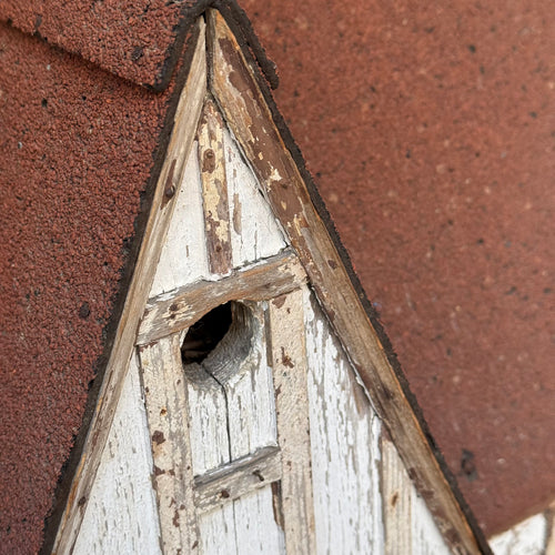 Antique Tudor Revival Style Bird House