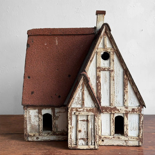 Antique Tudor Revival Style Bird House