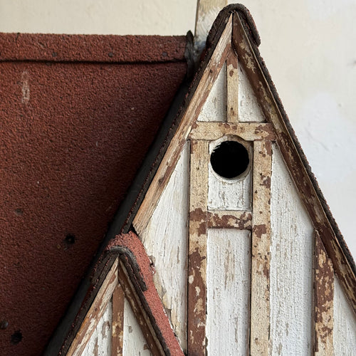 Antique Tudor Revival Style Bird House