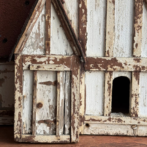 Antique Tudor Revival Style Bird House