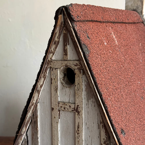 Antique Tudor Revival Style Bird House