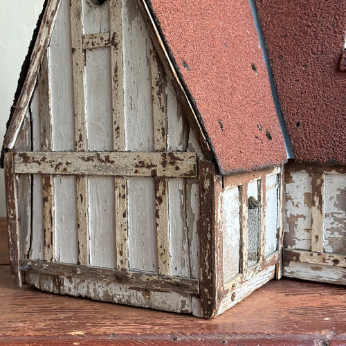 Antique Tudor Revival Style Bird House