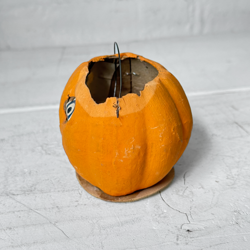 Vintage German Small Halloween Jack-O'-Lantern Bucket