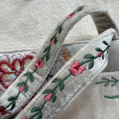 John Derian Custom Poppins Bag in S. Blue