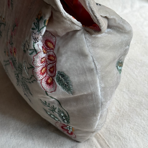 John Derian Custom Poppins Bag in S. Blue