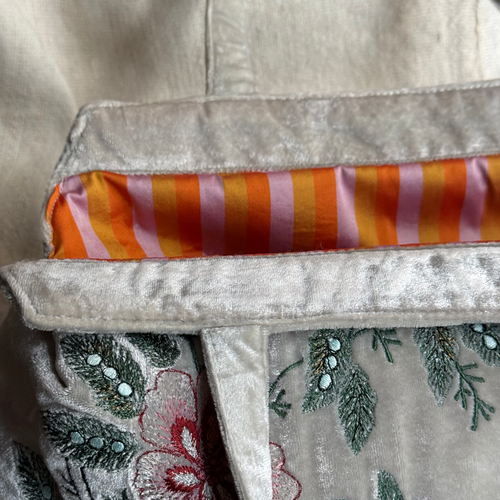 John Derian Custom Poppins Bag in S. Blue