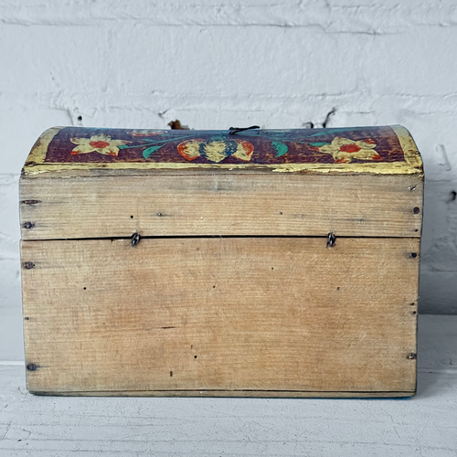 Small 18th-century French Painted Trunk