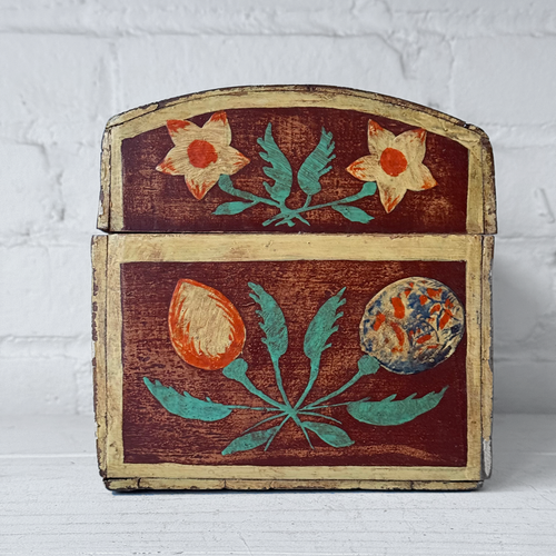Small 18th-century French Painted Trunk