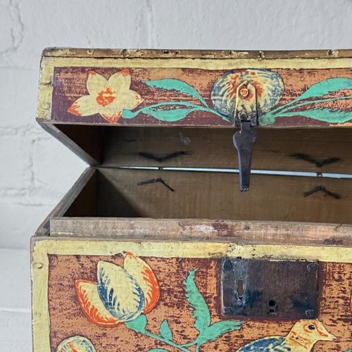 Small 18th-century French Painted Trunk