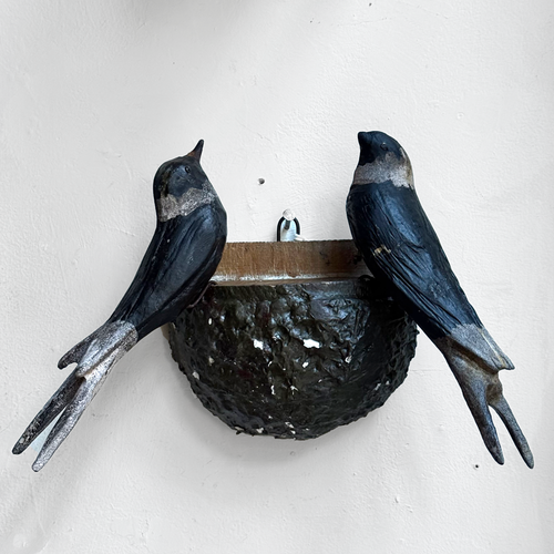 Black Forest Carved Birds Nest (#12-06)