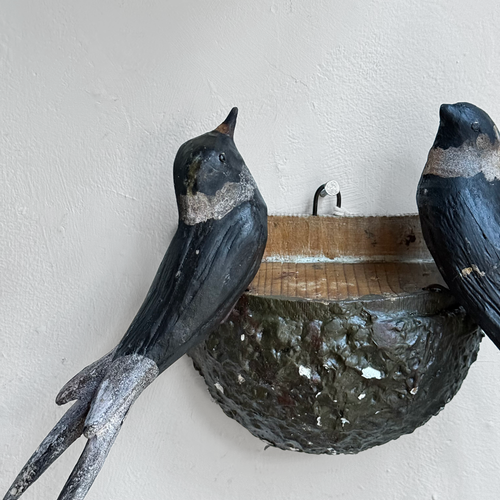 Black Forest Carved Birds Nest (#12-06)