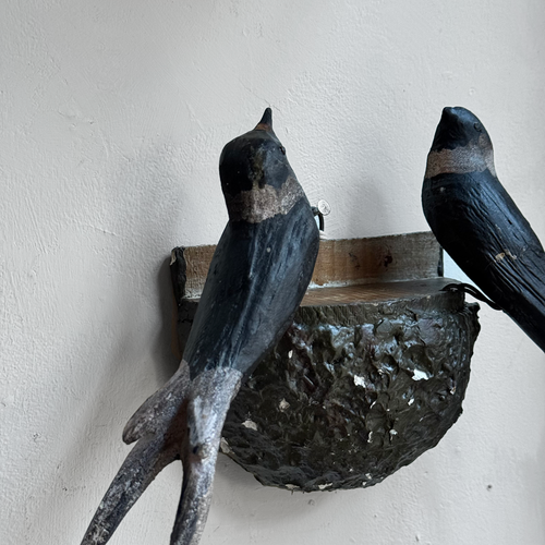 Black Forest Carved Birds Nest (#12-06)