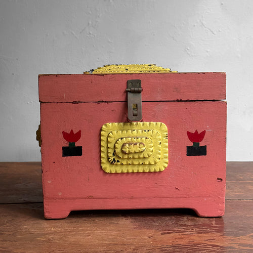 Pink Tramp Art Box