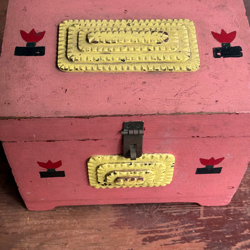 Pink Tramp Art Box