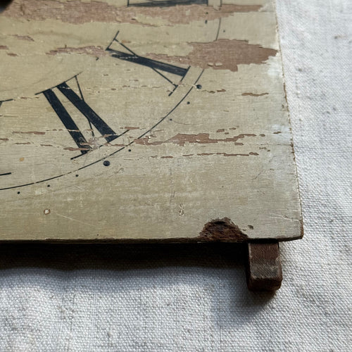 19th-century Wooden Clock Face (#6)