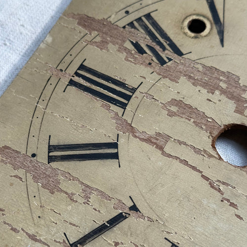 19th-century Wooden Clock Face (#6)