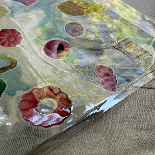 One-of-a-Kind Collaged Candies in the Clouds Mat (#6)