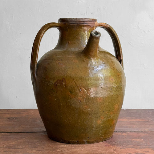 18th-century French Ceramic Oil Vessel (#2)