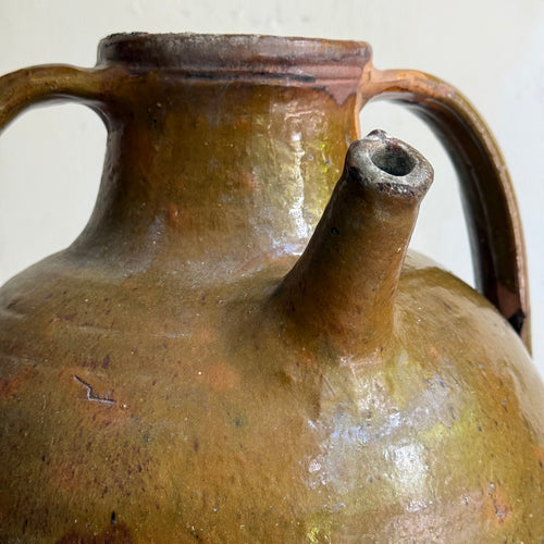 18th-century French Ceramic Oil Vessel (#2)