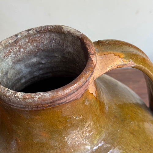 18th-century French Ceramic Oil Vessel (#2)