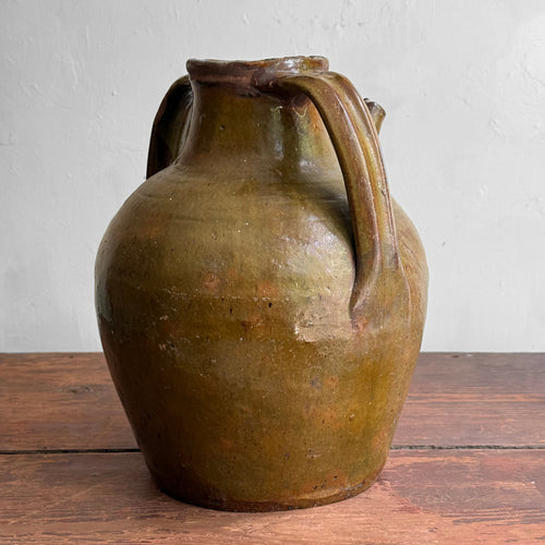 18th-century French Ceramic Oil Vessel (#2)