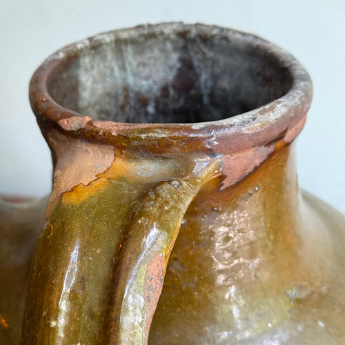 18th-century French Ceramic Oil Vessel (#2)