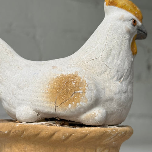 Vintage German Papier-Mâché Hen Candy Container (#6)