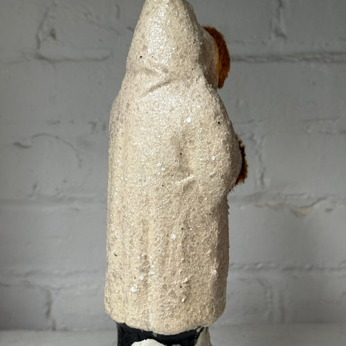 Papier-Mâché Santa with Fur