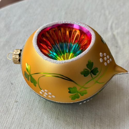 Green & Yellow Reflector Ornament