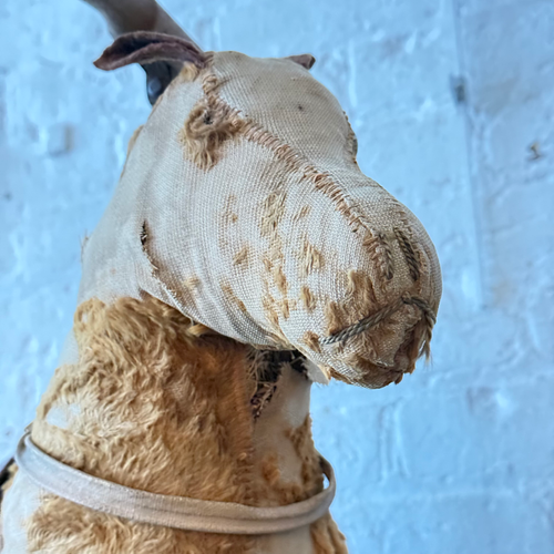 19th-century French Toy Horse on Wheels