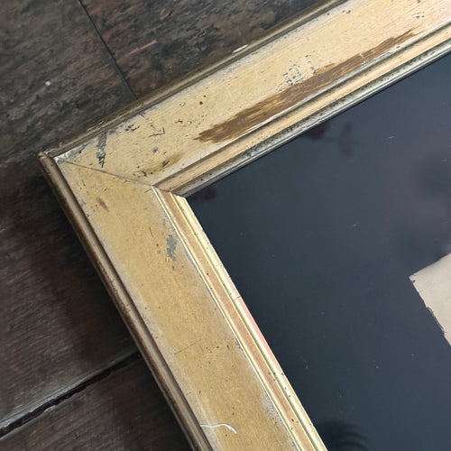 Framed 19th-century  Ship Chromolithograph Print