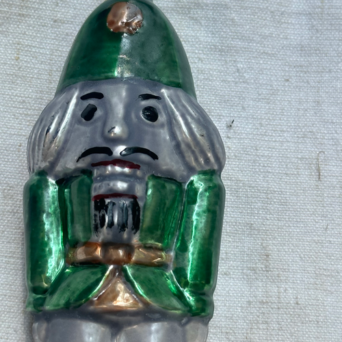 Nostalgic Green Nutcracker Ornament