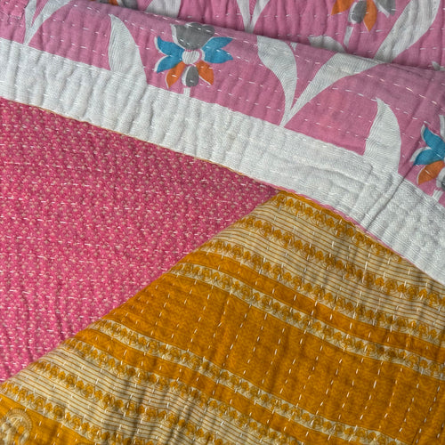 Vintage Sari Double Bedcover (#07-06)