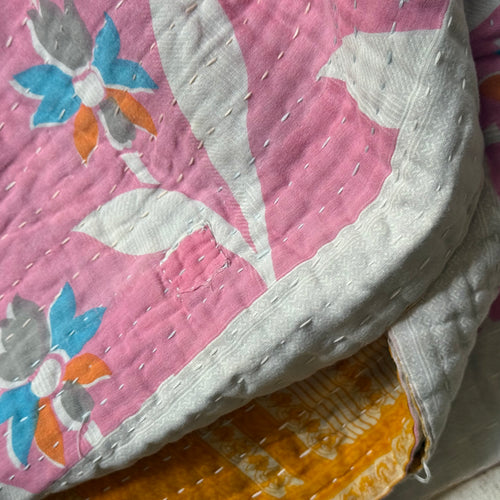 Vintage Sari Double Bedcover (#07-06)