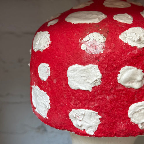 Handmade Wooden Mushroom Creation (#6) by Crystal Stone